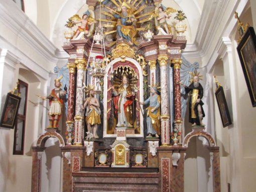 Obnova glavnega oltarja Sv. Nikolaja iz p. c. v Dvoru pri Polhovem Gradcu