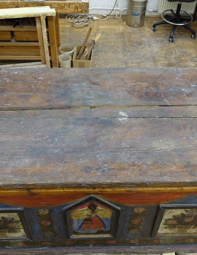 Stanje skrinje pred posegom