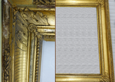 Konserviranje-restavriranje okrasnega štukadurnega okvirja 