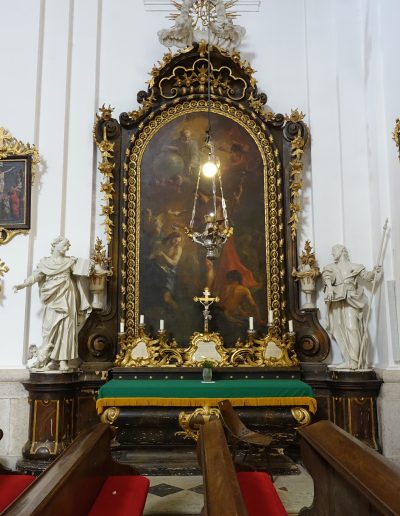 Oltar sv. Janeza Krstnika pred posegom