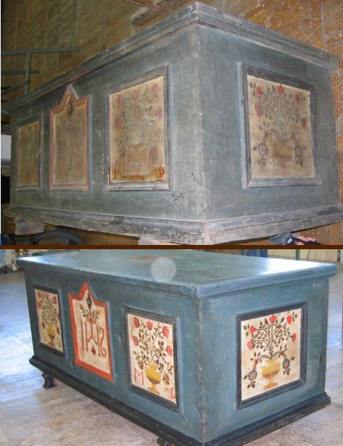 Kmečka skrinja PRED in PO Restavriranju