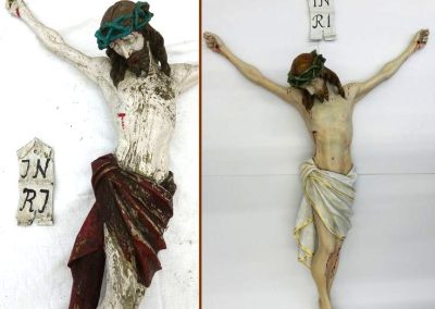 Konserviranje in restavriranje lesenega razpela 